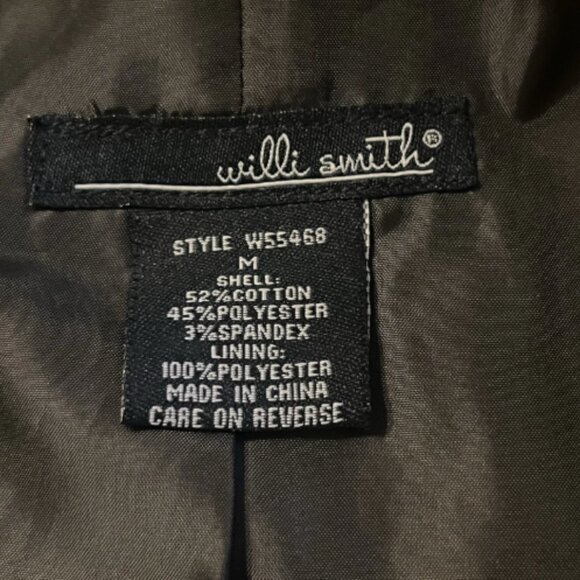 WILLI SMITH. Sz M. Cotton Bl Embroidered. Hook Front. 3/4 Sleeve Jacket. B125 - Picture 6 of 6